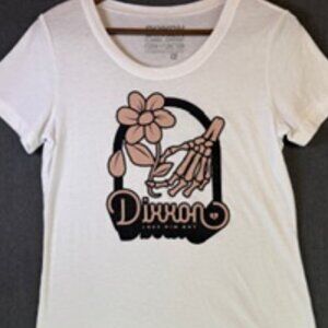 DIXXON White "Love Him Not" Tee from DIXXON Flannel Co. Women's size XL.